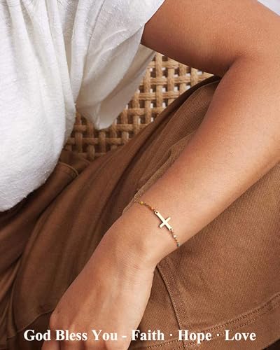 Tarsus Birthday Gifts for Women Teens, You are God's Gift to The World, Birthday Cross Bracelet for Friend Sister Daughter Granddaughter Niece...4