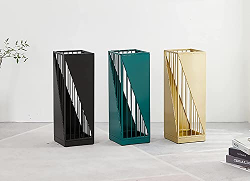Paragüero de diseño elegante con estructura calada y base estable para hogar 3