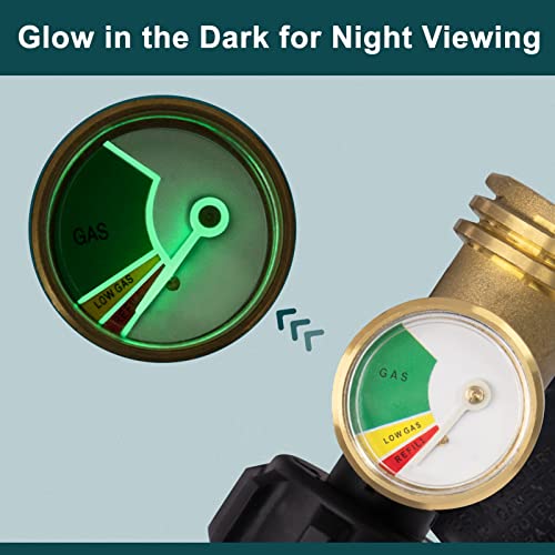 GASPRO-Propane-Tank-Gauge-Level-Indicator-Accurate-Propane-Gauge-for-Propane-Tanks-Cylinder-RV-Camper-Propane-Heater-Fire-Pit-Gas-Grill-and-more-Tool-Free-Installation-Solid-Brass