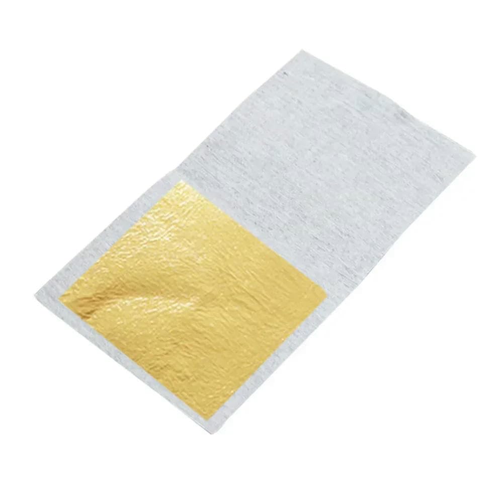 10 Hojas de Pan de Oro de 24 Quilates, lámina de Oro auténtico, decoración artística, Cuidado de la Piel, Dorado, Artes y Manualidades, Papel, hojuelas de Pan de Oro