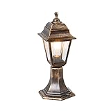 ✔ Classique/Antique Doré/Laiton Lampadaire exterieur