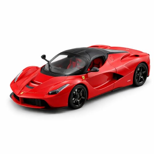 Image of 1:24 Scale LaFerrari Die Cast Metal Car Model with Openable Doors & Hood, Detailed Interior, Pull Back Action Toy Car for Kids & Collectors, Display Model