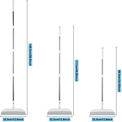 Miorkly Shower Squeegee 59in and Broom Holder Perfection Window Floor Bathroom Tiles Squeegee Mop, Removable Rubber TPR Scraper, Cleaner Tool Floor Squeegees For Wet Room (Wet and Dry Type)
