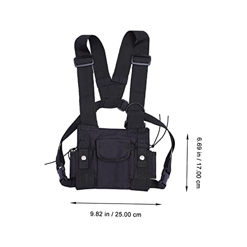 SECFOU 1 Peça Walkie Talkie Bolsa De Peito Interfone Rádio Wi-Fi Corrida Pacote De Peito Bolsa De Ar