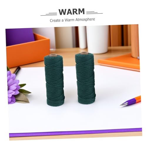 Cuerda de macramé de algodón de 2mm en pack de 2 rollos para tejer tapices 4