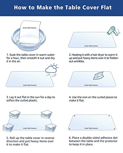 Nappe transparente en vinyle 1,5 mm d'épaisseur imperméable sans odeur - 7