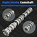 5047913AD Right Side Intake Camshaft Fit For Jeep Grand Cherokee L WK Gladiator Wrangler Dodge Durango For Chrysler Pacifica Voyager Ram 1500 ProMaster 1500/2500/3500 3.6L V6 2016-2024 5047913AA