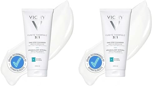 Vichy Purete Thermale 3-in-1 One Step Cleanser 200ml (Pack of 2)