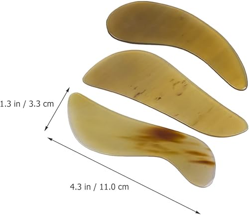 Miniatura 6 de Herramienta de masaje Guasha, herramienta facial de cuerno de buey natural, herramienta de masaje de raspado de guasha, tabla de guasha tradicional