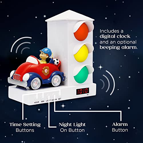 It's About Time... Stoplight Sleep Enhancing Alarm Clock For Kids (Boy Car Clock) #TOP2