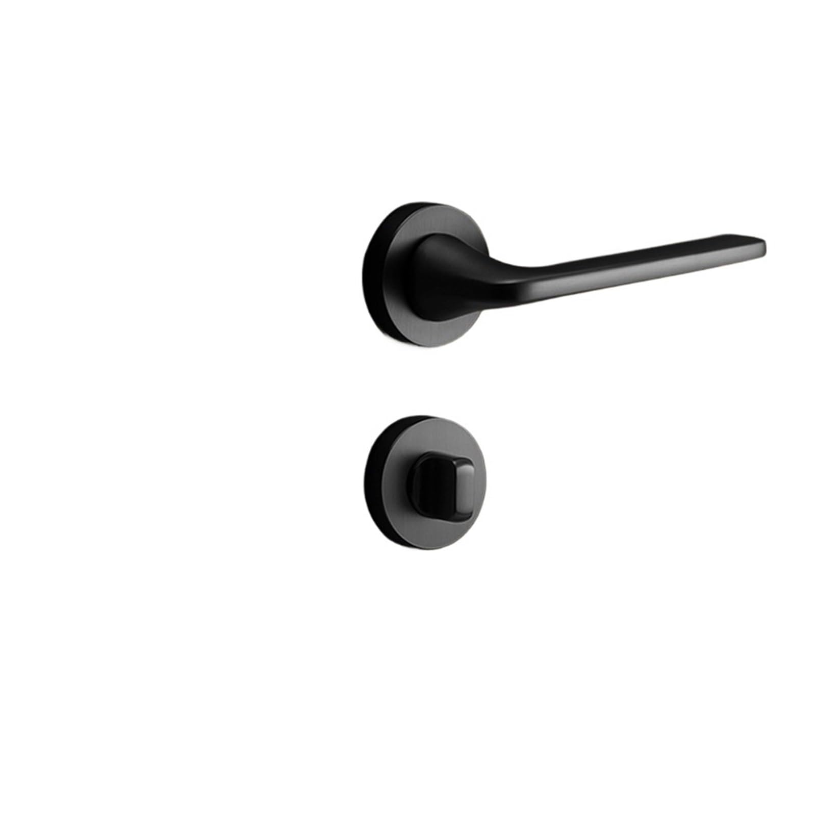 ZONSHJDKR Invisible Wooden Door Lock Secret Split Single Tongue Indoor Room Bedroom Handle Zinc Alloy(Yahei A05 218)