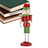 Genérico cascanueces de Navidad | Decoración de Interior para Mesa de Comedor Chimenea Mesita de Noche, Decoración de Fiesta de 38 cm para Chimenea Sala de Juegos para Comer Noche Adulto Niño