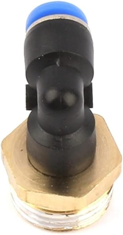 Lawn Sprinkler Irrigation System 3 Inner Diameter 6Mm/8Mm Plastic Elbow Connect1/2 inch Male Thread Pneumatic Connector Garden Hose Quick Connector/6Mm Elbow Connector