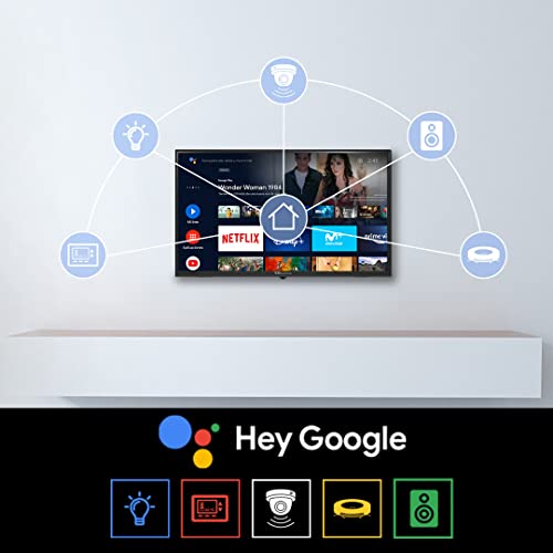 TD Systems - Smart TV Hey Google Official Assistant - Televisores 32 Pulgadas, Control por Voz, Chromecast, 2X HDMI, USB. 3 años de garantía - K32DLC16GLE