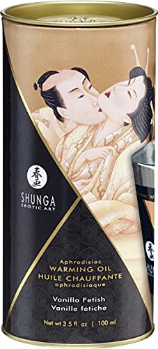Shunga Aphrodisiac Warming Oil Fetish Vanilla, 100 Ml, 3.38 Ounce #TOP3