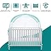 L RUNNZER Crib Pop Up Tent Baby Safety Mesh Cover Mosquito Net Toddler Bed Canopy Netting Cover Protect Baby from Biting and Falling, Emerald, 51 x 51 x 27 Inch