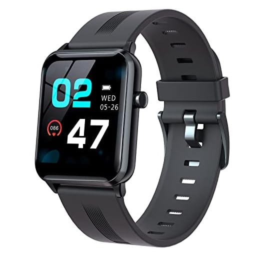 Kingstar Smart Watch, IP68 Waterproof Smart Watches for Women Men 1.4" Touch Screen Digital Watch Men Sport Watch with Text and Call Heart Rate Sleep Step Fitness Tracker for iPhone Android