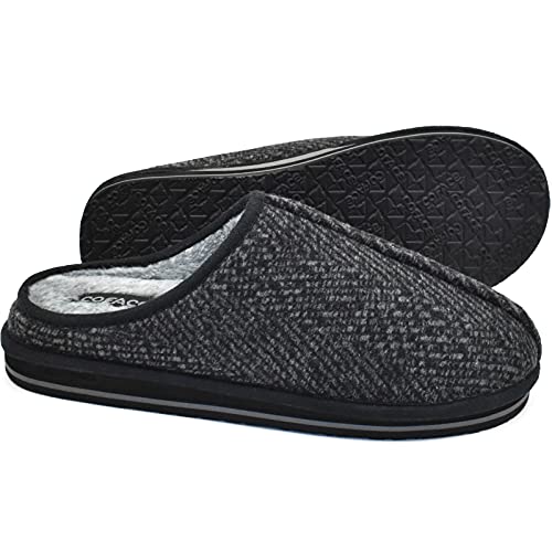 COFACE Pantoffels voor heren, winter, knuffelzacht traagschuim, pantoffels voor mannen, warm, pluizig pluche, gesloten… - Image 7