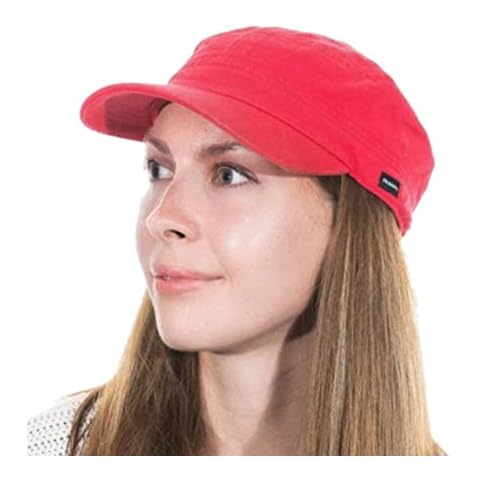 Womens Newsboy Cap,Baker Boy, Cadet,Cabbie,Fiddler,Hat,Red,Washed Denim, by CRAGGI,Perfect Fashion Accessory to Match Your Outfit Cover