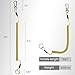 Pristis 6 pcs Fishing Coiled Lanyards, Heavy-duty Retractable Keychain Pole Tether, Stretchy Safety Leash with Steel Wire & Carabiner, Board Rod Strap Accessory for Tools Gear Kayak, Black & Yellow