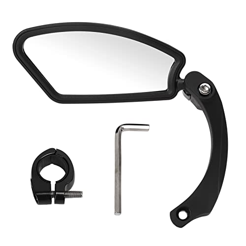 PerGar Bicyclerearview Mirror, Foldable Handlebar bicyclerearview Mirror, Left Wide Range bicyclerearview Mirror, Black electricbicycle Rearview Mirror for electricbicycle Motorcycle