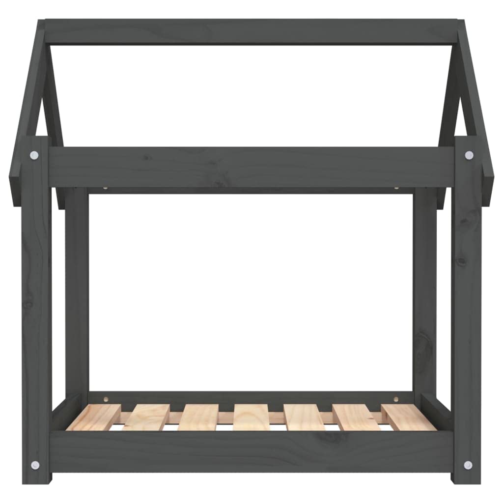 Cuccia per cani in legno di pino massiccio, 71 x 55 x 70 cm, accogliente posto per dormire con morbido cuscino, antiscivolo, per cuccioli e anziani, in soggiorno