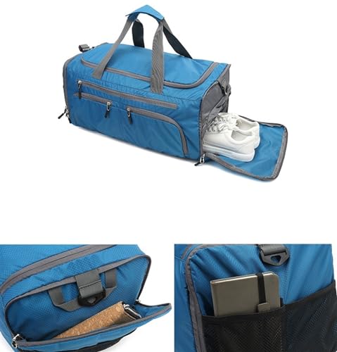 Convertible Suit Travel Bag 20in Travel Duffle Bag For Men, Duffel Bag With Shoes Compartment Overnight Bag For Women hanging garment duffel bag (Color : D, Size : 51 * 30 * 26cm)3