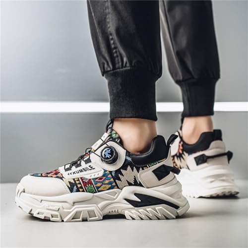 Men's Lace - Up Thick - Sole Sneakers: Comfort - Packed, Non - Slip. Great for Year - Round Outdoor Fun.3