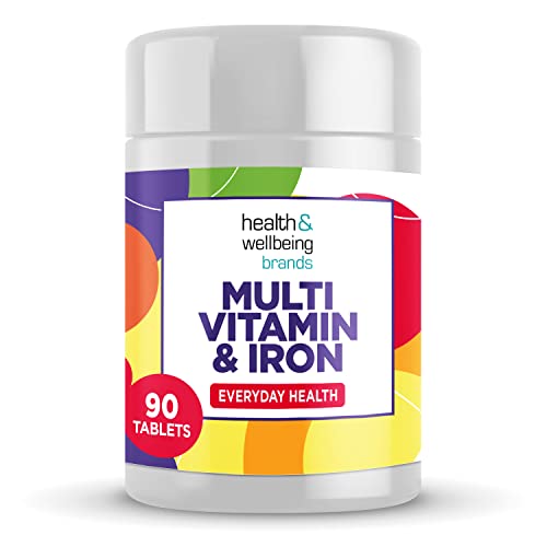 Multivitamin & Iron High Strength Tablets with Vitamin C D & B6 | One-A-Day Easy-Swallow 90 Pack