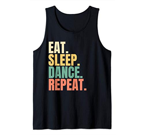 Eat Sleep Dance Repeat Camiseta sin Mangas