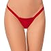 Escante Women's Deep V-Back Thong, Red, One Size