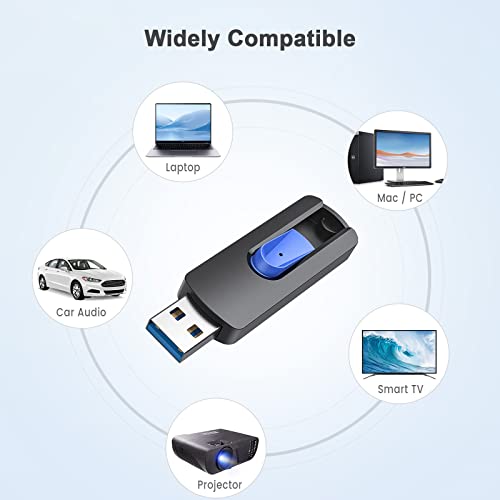 Juanwe Usb Flash Drives 128Gb 2 Pack 3.0 Flash Drive High Speed Thumb Drive Retractable Slide Memory Sticks For Computers Zip Drive Usb Backup Jump Drive With Lanyard Hole thumb #6