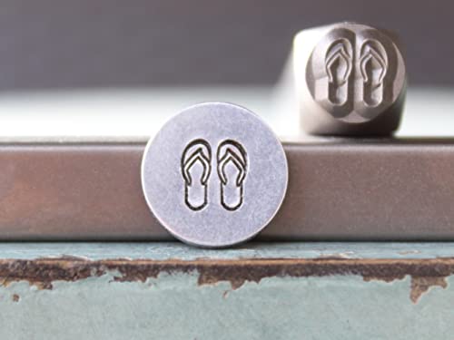 6mm Flip Flop Sandal Metal Punch Design Stamp - Supply Guy - CH-483