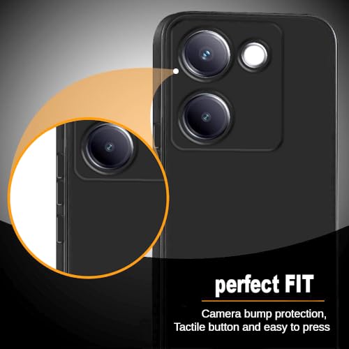 Image of Back Cover for Vivo Y200 Pro 5G / Y300 Plus 5G | Full Camera Protection | Premium Liquid Silicon Case | Flexible Bumper Case for Vivo Y200 Pro 5G / Y300 Plus 5G (Grey)