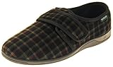 Plantilla Acolchada Dunlop Zapatillas De Estar por Casa De Hombre Toque de Fijación Terciopelo Negro EU 42