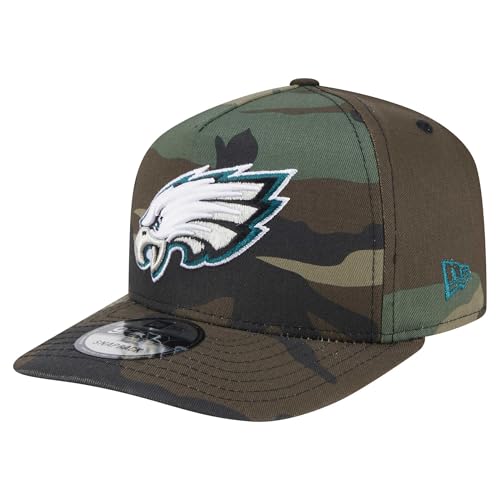 New Era Men's Camo Philadelphia Eagles Woodsy 9FIFTY Snapback Hat