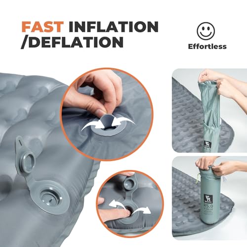 Matelas de camping gonflable avec mini pompe électrique lit d'appoint