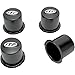 ITP Delta Steel Wheel Center Caps 4/110 4 Piece Set Black