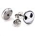 One Pair of New Hypoallergenic Nightmare Skeleton 316L Surgical Stainless Steel 10 mm Stud Earrings