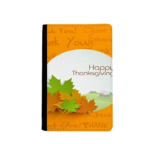 Étui portefeuille de voyage Happy Thanksgiving multicolore : idée cadeau de fin d'année