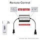 DCHOUSE Linearaktuator-Controller DC8-30V 5A Drahtloses Fernbedienungs-Motorsteuerungs-Kit mit 12V AC/DC-Adapter Netzteil für Linearaktuator 12V