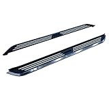 Black Horse Pinnacle Running Boards Black & Silver Compatible with 2011-2025 Dodge Durango (Excl. R/T, GT, GT Plus and SRT Models)-PIJP79