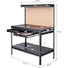 Olympia Tools Multipurpose Workbench With Power Outlets and Light, 410-014-0111 , Black