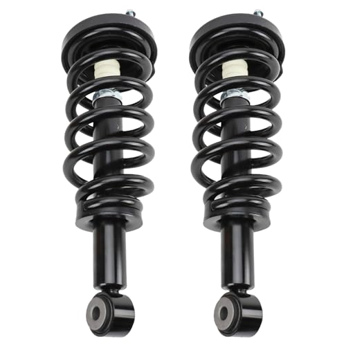 Image of TRQ Rear Shock & Spring Assembly Set Compatible with 2007-2017 Ford 2007-2017 Lincoln