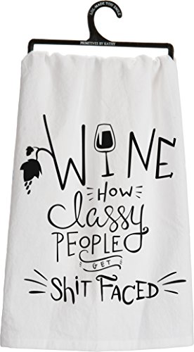 Primitives by Kathy LOL Made You Smile Dish, Tea Towel, Classy People