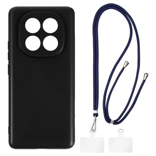 Shantime �P�[�X�ƃN���X�{�f�B�X�g���b�v�Z�b�g Xiaomi Redmi Note 14 Pro+ 5G �Ƃ̌݊������� �g�уJ�o�[�Ƌ����o�b�N���t�������\�l�b�N�X�g���b�v�����2���̃p�b�`�t��(�u���b�N + �u���[)