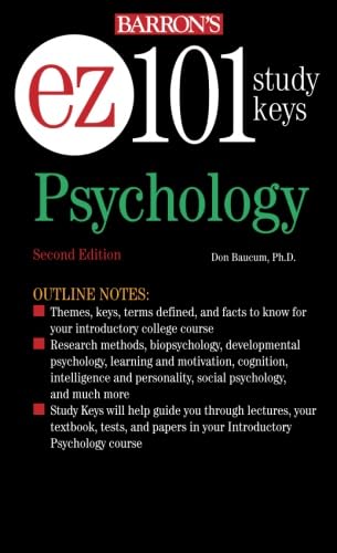 Amazon.com: Ez-101 Psychology (Ez-101 Study Keys): 9780764134210: Baucum Ph.D., Don: Books