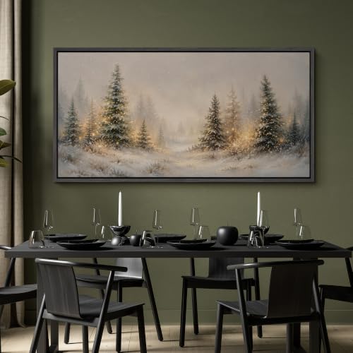Image of MUDECOR Extra Large Framed Canvas Print Wall Art Pine Art for Living Room