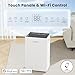 Candy 4500 Sq.Ft Dehumidifier for Basement,80 Pints Dehumidifiers for Home,Continuous/Sleep/Auto Mode,1.35 Gal Water Tank with Drain Hose,Portable & Wifi for Large Room,Bedroom,Bathroom,Garage,Laundry