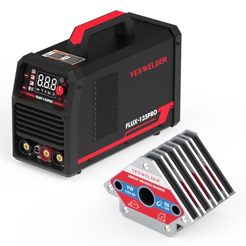 Image of YESWELDER FLUX-135PRO 110V Flux Core Welder Flux MIG/Lift TIG/Stick 3-in-1 MIG Welder & 50LB 4PCS Welding Magnets